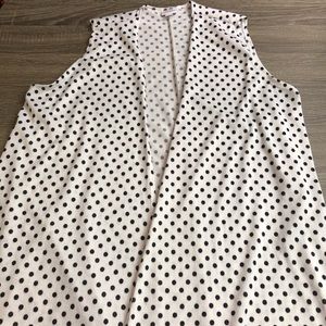 Lularoe Joy Vest Polka Dot Large